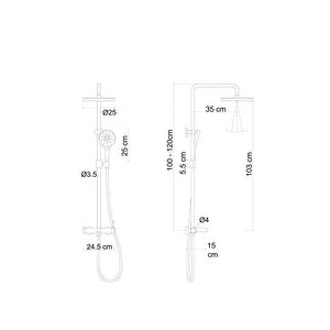 Duş Üni̇tesi̇ Mat Si̇yah Fj-1055