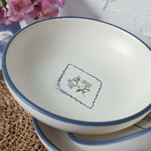 Floral Waves Halka Sosluk / Çerezlik 13 Cm 6 Adet 22670