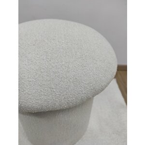 Beyaz Mantar Puf, Dekoratif Puf,musshroom Puf