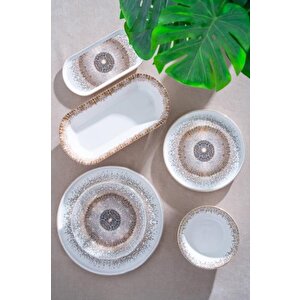 Sofiya 27 Parça 6 Kişilik Yemek Takımı Sr-07800