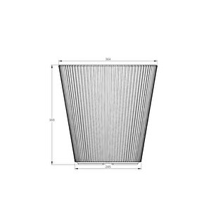 So-lns3 Dekoratif Luna Saksı 29 Litre No 3 Beyaz