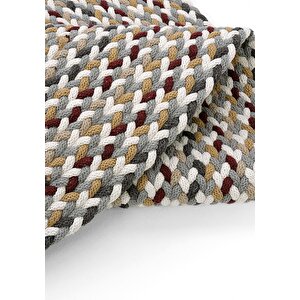 Cool Halı Glenn 617 Renkli Yuvarlak Halı Dekoratif Antre Hol Hasır Mutfak Balkon Halısı Banyo Halısı