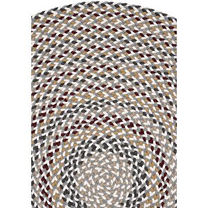 Luke 617 Renkli Yuvarlak Halı Dekoratif Antre Hol Hasır Mutfak Balkon Halısı Banyo Halısı 140x140 cm