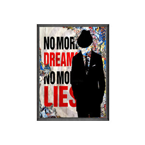 No More Dream Çerçeveli Pano