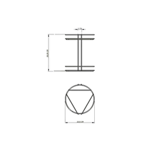 Gümüş 2 Katlı Banyo Organizer Düzenleyici Servis Sunum İkramlık Pleksili - Metal Paslanmaz