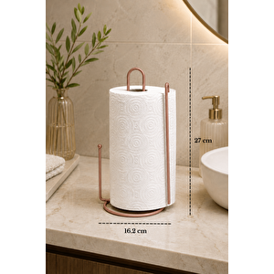 Rose Ayraçlı Kağıt Havluluk Rulo Havluluk Peçetelik 25 Cm Paslanmaz Metal