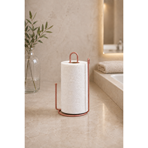 Rose Ayraçlı Kağıt Havluluk Rulo Havluluk Peçetelik 25 Cm Paslanmaz Metal