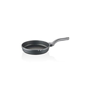 Wave - 3738 - 3 Parça Biogranit, Döküm, Grill Özellikli, Ergonomik Saplı, Tava Seti Antrasit
