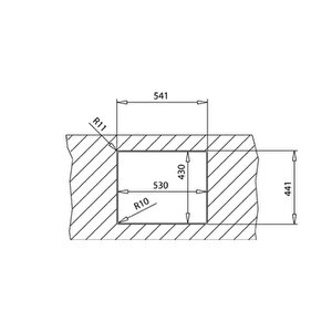 Teka FLEXLINEA RS15 50.40 BRASS Eviye