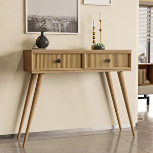 6025 Luna (ahşap Ayakli) Mdf Profi̇l Çerçeveli̇ 2 Çekmeceli̇ Dresuar Sepet-yunus