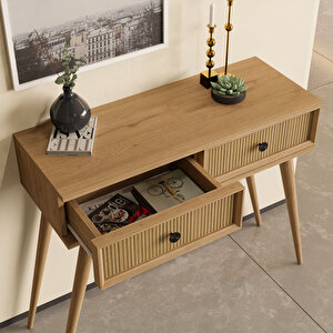 6025 Luna (ahşap Ayakli) Mdf Profi̇l Çerçeveli̇ 2 Çekmeceli̇ Dresuar Sepet-yunus
