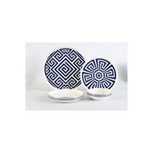 11158 - Aquamarine - 24 Parça, Modern, Çağdaş Tasarımlı 1. Sınıf Porselen Yemek Takımı