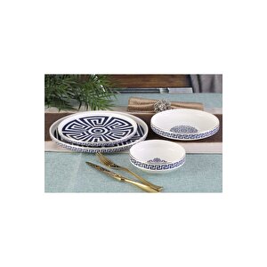 11158 - Aquamarine - 24 Parça, Modern, Çağdaş Tasarımlı 1. Sınıf Porselen Yemek Takımı