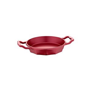 Dodeca -3725 - Tek Parça, 20 Cm, Bio Granit, Döküm, Sahan, Kırmızı Gövde