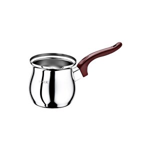 7013 ( No;06 ) 1 Parça Paslanmaz Çelik Cezve Bordo