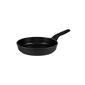 Trıana - 3536 - 7 Parça Biogranit, Döküm, Tencere , Tava, Çeyiz Seti - Siyah Renk