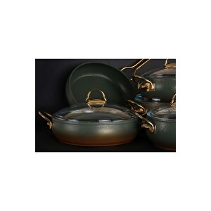 Kure - 3024 - 9 Parça - Bio Granit - Pfoa Ve Ptfe Free - Tencere, Tava, Çeyiz Seti