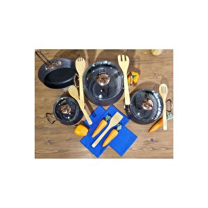 Keops - 3041 - 7 Parça, Bio Granit, Indüksiyonlu, Pfoa Ve Ptfe Free Tencere Tava Seti, Bakır Renk