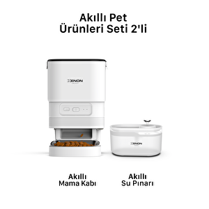 Akıllı Mama Kabı Ve Şeffaf Su Pınarı Seti