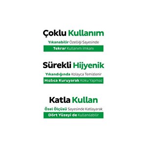 100' Lü Beyaz Sabunlu Yüzey Havlusu 4 Al 3 Öde Hediyeli