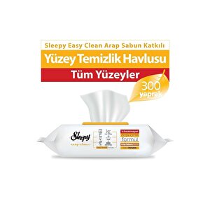 Easy Clean Arap Sabunu Katkılı Yüzey Temizlik Havlusu 100 Yaprak 3'lü