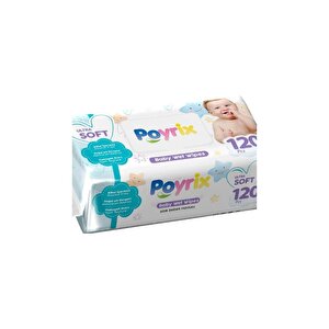 Poyrix Ultra Soft Islak Bebek Havlusu 120 Li X 12 Adet (1440 Yaprak)