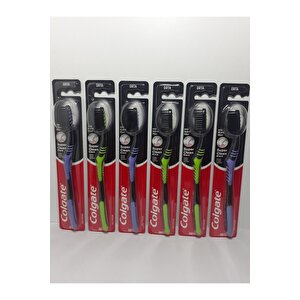Diş Fırçası Süper Clean Black Orta X6 Adet