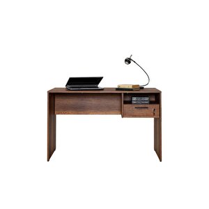Concept Kilitli Çekmeceli Çalışma Masası-koyu Ceviz (oslo Ceviz) 120x75x60 Cm (gxyxd)