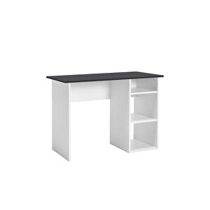 Vera 3 Raflı Çalışma Masası-beyaz-antrasit 101x75x45 Cm (gxyxd)