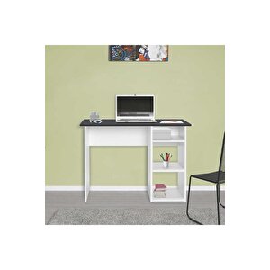 Vera 3 Raflı Çalışma Masası-beyaz-antrasit 101x75x45 Cm (gxyxd)