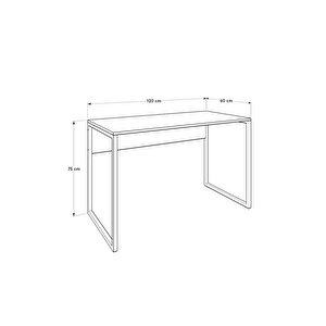 Connect Çalışma Masası-koyu Ceviz (oslo Ceviz) 120x75x60 Cm (gxyxd)