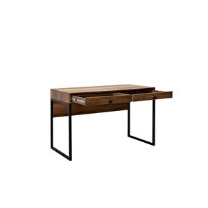 Profile Çekmeceli Çalışma Masası-koyu Ceviz (oslo Ceviz) 120x79x60 Cm (gxyxd)