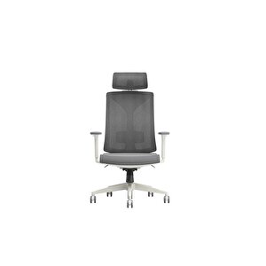 Leader File Sırtlı Multi Mekanizma Ofis Koltuğu-bej-gri 67x118-5-128,5x 70 Cm (gxyxd)