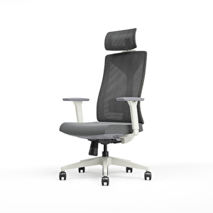 Leader File Sırtlı Multi Mekanizma Ofis Koltuğu-bej-gri 67x118-5-128,5x 70 Cm (gxyxd)
