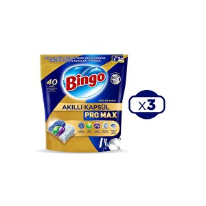 Akıllı Kapsül Pro Max Bulaşık Makinesi Tableti 40'lı X 3 Adet (120 Kapsül)