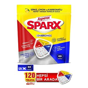 Sparx Bulaşık Makinesi Kapsülü 60'lı X 2 Paket (120 Yikama)