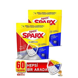 Sparx Bulaşık Makinesi Kapsülü 30'lu X 2 Paket (60 Yıkama)