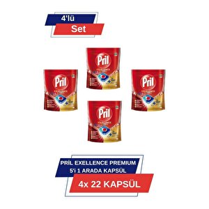 Excellence Premium 5’i 1 Arada 22'li Kapsül 4'lü Set (88 Kapsül)