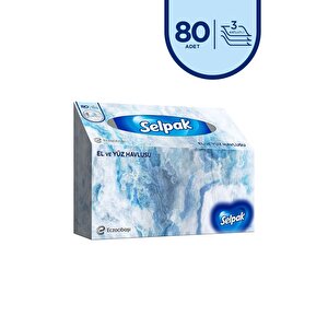 El Ve Yüz Havlusu 80li Paket 6lı 480adet