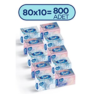 ® El Ve Yüz Havlusu 10'lu 800 Yaprak Kutulu