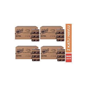 Extra Z Katlama Dispenser Havlu 200'lü 48 Paket 21.5 X 24 Cm 4 Koli