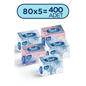 ® El Ve Yüz Havlusu 5'li 400 Yaprak Kutulu