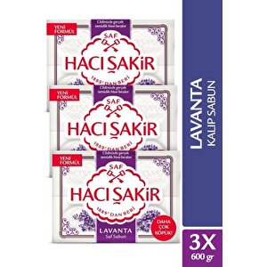 Lavanta Geleneksel Saf Kalıp Sabun 4x150 Gr X3 Adet