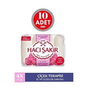 Klasik Çiçek Terapisi Sabun 4 X 70 Gr Banyo Sabunu 10 Adet