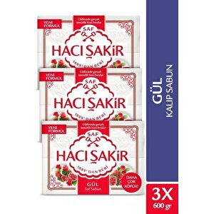 Gül Saf Kalıp Sabun 4x150 Gr X 3 Adet
