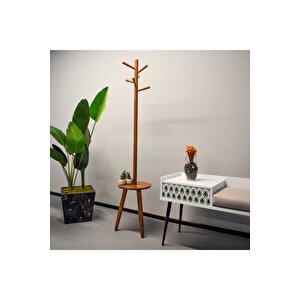 Handy Mate Sofia Tabureli Masif Askılık-ceviz 40x178x40 Cm