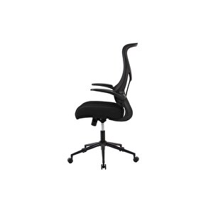 Techno Rest File Sırtlı Çalışma Koltuğu-siyah 65x110-120x67 Cm (gxyxd)