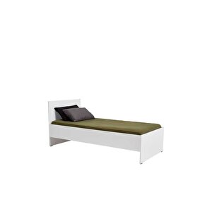 Trendline Tek Kişilik Karyola-mat Beyaz 96x89x195 Cm (gxyxd)