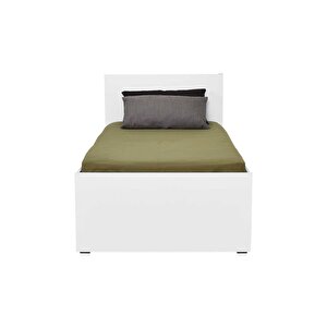 Trendline Tek Kişilik Karyola-mat Beyaz 96x89x195 Cm (gxyxd)