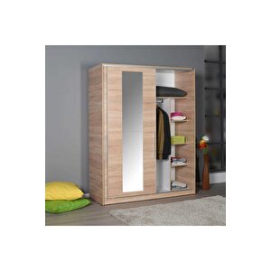 Adore Sürgü Kapılı Aynalı Gardırop Swd-716-ss-3 Sonoma